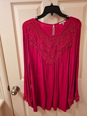 NWOT Jodifl Medium Red Blouse